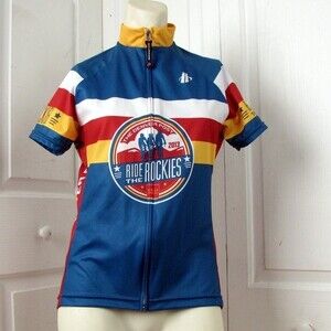 Hincapie Bicycle Top Colorado State Flag Zip Front Short Sleeves XS Sports